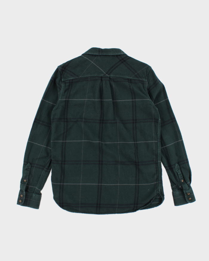 Vintage 2000's Vans Green Plaid Flannel Shirt - S