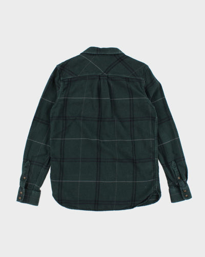 Vintage 2000's Vans Green Plaid Flannel Shirt - S