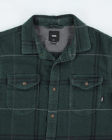 Vintage 2000's Vans Green Plaid Flannel Shirt - S
