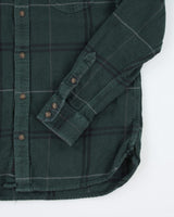 Vintage 2000's Vans Green Plaid Flannel Shirt - S