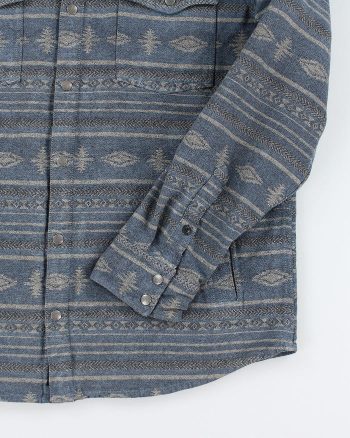 Vintage 90's Lucky Brand Snap Button Heavyweight Flannel Shirt - XL