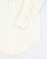 Vintage 70s Impact Pattern Long Sleeve Shirt - S