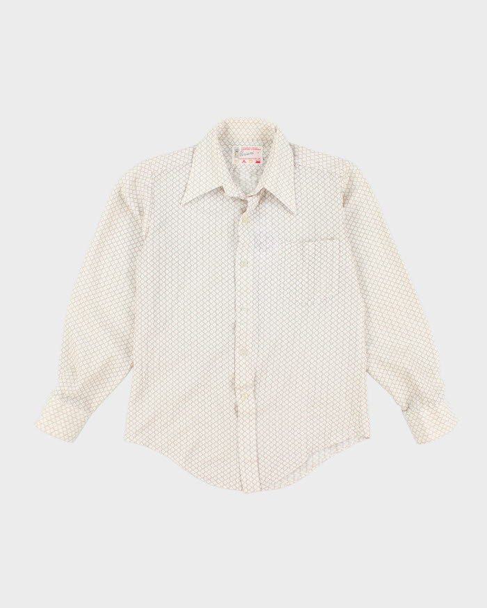 Vintage 70s Pariani Pattern Long Sleeve Shirt - S