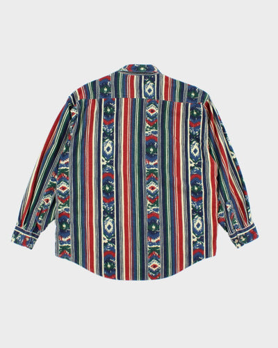 Vintage 90's Carhartt Patterned Flannel Shirt - L