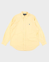 Ralph Lauren Yellow Long Sleeve Shirt - L