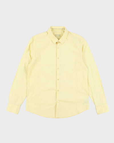 Y2k 00s Guess Yellow Long Sleeve Shirt - L