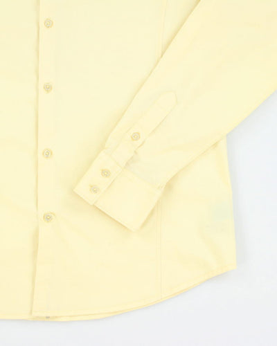 Y2k 00s Guess Yellow Long Sleeve Shirt - L