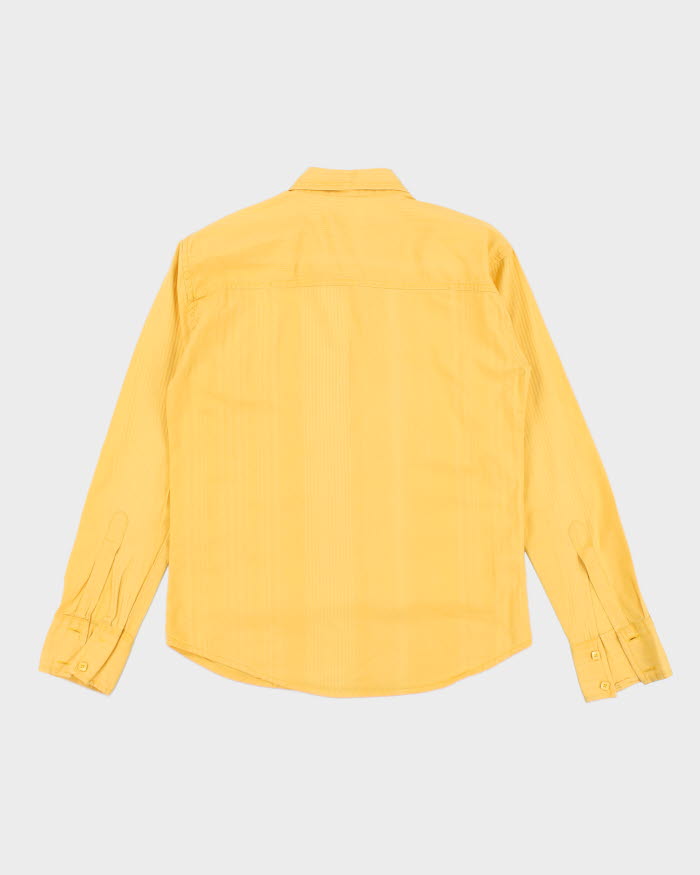 Y2k 00s Guess Yellow Long Sleeve Shirt - S