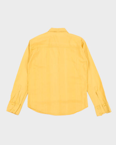 Y2k 00s Guess Yellow Long Sleeve Shirt - S