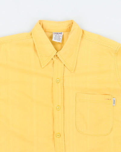 Y2k 00s Guess Yellow Long Sleeve Shirt - S