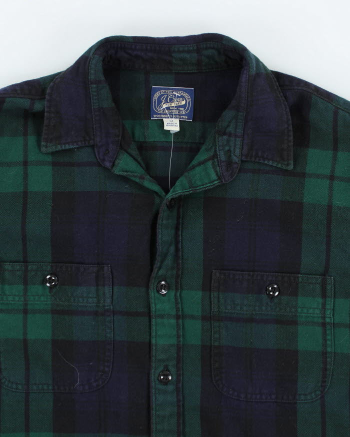 Vintage 90's J. Crew Lightweight Flannel Shirt - M