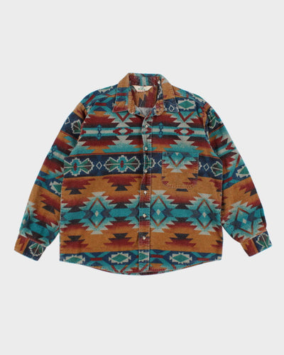 Vintage 90's Redhead Patterned Flannel Shirt - L