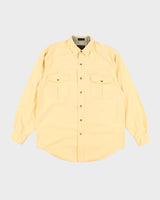 Eddie Bauer Yellow Long Sleeve Shirt - M
