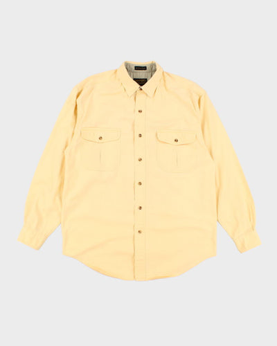Eddie Bauer Yellow Long Sleeve Shirt - M