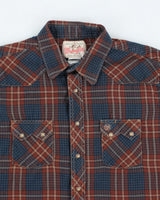 Vintage 80's Wrangler Snap Button Western Flannel Shirt - L