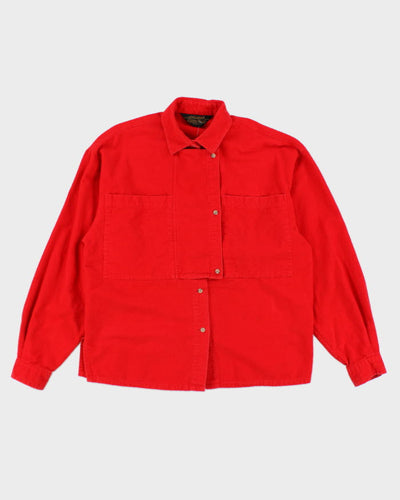 Vintage 90's Eddie Bauer Chest Panel Flannel Shirt - M