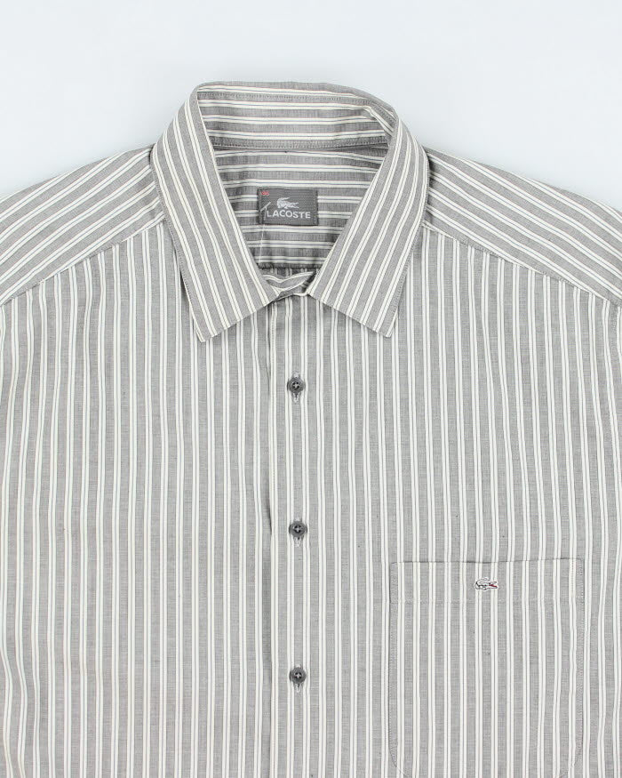 Vintage Lacoste Stripe Long Sleeve Shirt - M