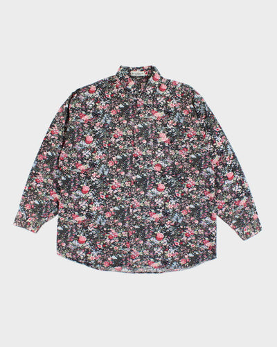 Y2k 00s Le Chateau Floral Shirt - M