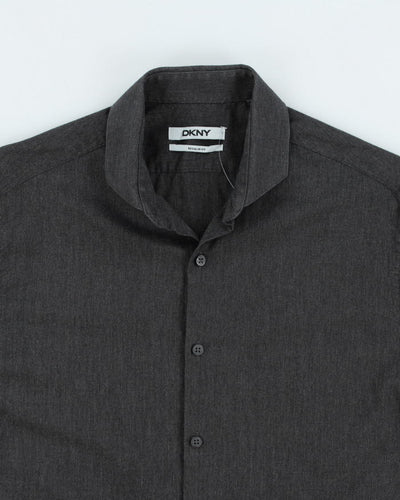 DKNY Grey Long Sleeve Shirt - M