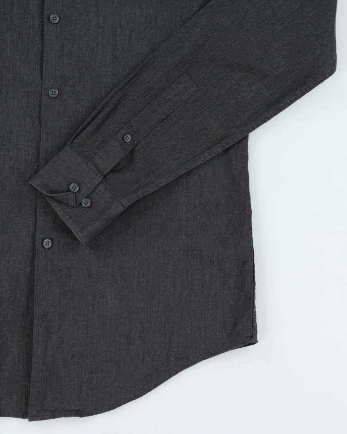 DKNY Grey Long Sleeve Shirt - M