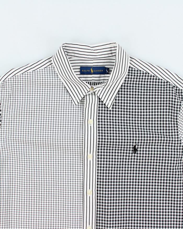 Ralph Lauren Stripe &amp; Check Long Sleeve Shirt - XL