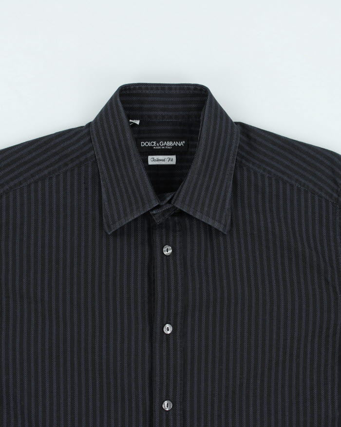 Dolce & Gabbana Striped Long Sleeve Shirt - M