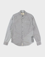 Y2k 00s DKNY Striped Long Sleeve Shirt - S