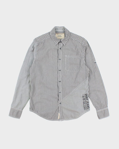 Y2k 00s DKNY Striped Long Sleeve Shirt - S