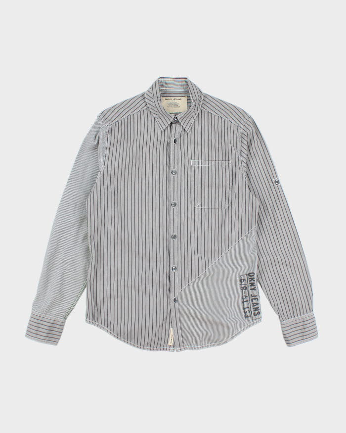 Y2k 00s DKNY Striped Long Sleeve Shirt - S