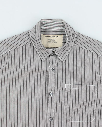 Y2k 00s DKNY Striped Long Sleeve Shirt - S