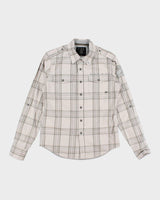 Y2k 00s Fox Checked Long Sleeve Shirt - M