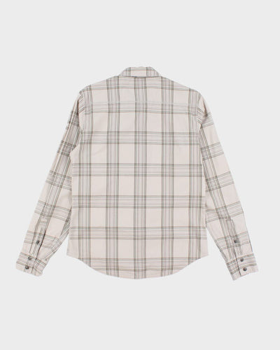 Y2k 00s Fox Checked Long Sleeve Shirt - M
