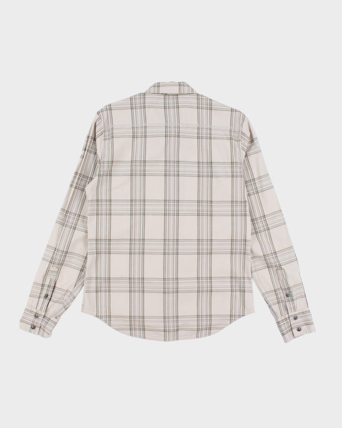 Y2k 00s Fox Checked Long Sleeve Shirt - M
