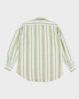Vintage 90's Etro Striped Button Up Shirt - XL