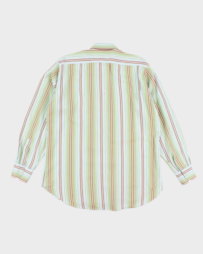 Vintage 90's Etro Striped Button Up Shirt - XL