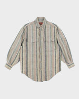 Vintage 90's Australian Collection Striped Button Up Shirt - S