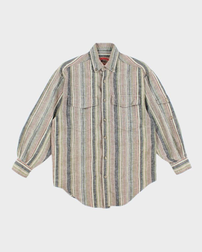Vintage 90's Australian Collection Striped Button Up Shirt - S