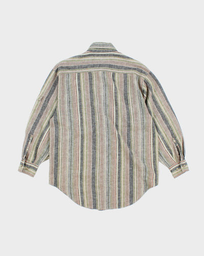 Vintage 90's Australian Collection Striped Button Up Shirt - S