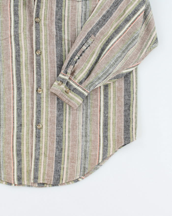 Vintage 90's Australian Collection Striped Button Up Shirt - S