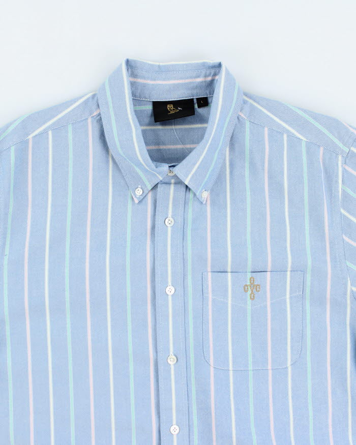 October's Very Own Heavyweight Striped Button Up Shirt - L