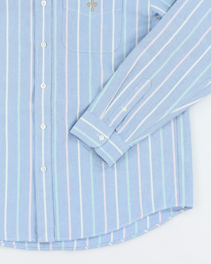 October's Very Own Heavyweight Striped Button Up Shirt - L