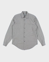 Vintage Y2K DKNY Striped Button Up Shirt - L