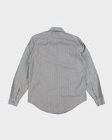 Vintage Y2K DKNY Striped Button Up Shirt - L