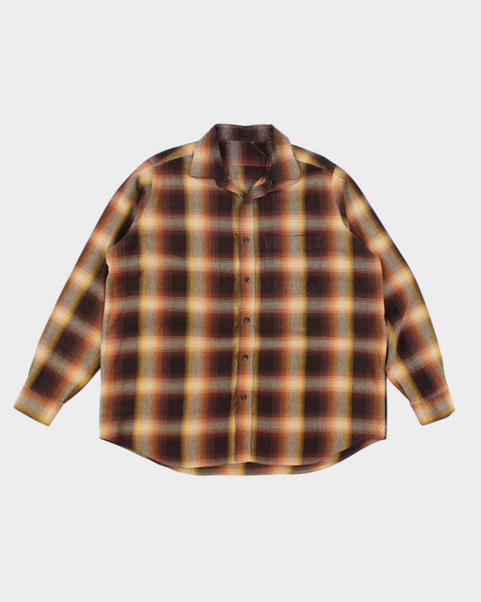 Vintage 90's Oversized Button Up Flannel Shirt - XL