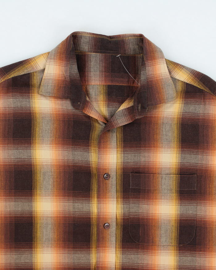 Vintage 90's Oversized Button Up Flannel Shirt - XL