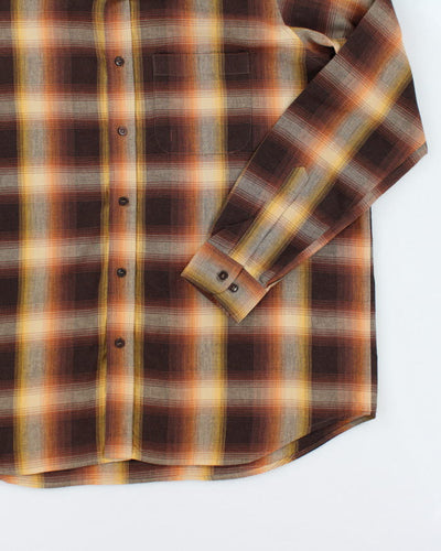 Vintage 90's Oversized Button Up Flannel Shirt - XL