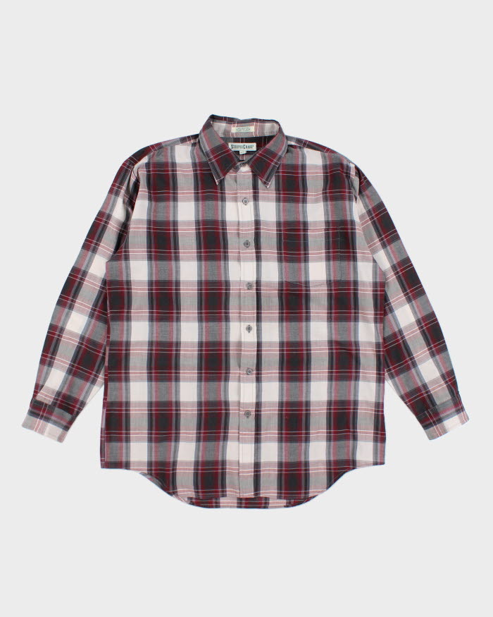 Vintage Steeple Chase Checked Button Up Shirt - L