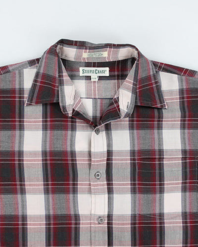 Vintage Steeple Chase Checked Button Up Shirt - L