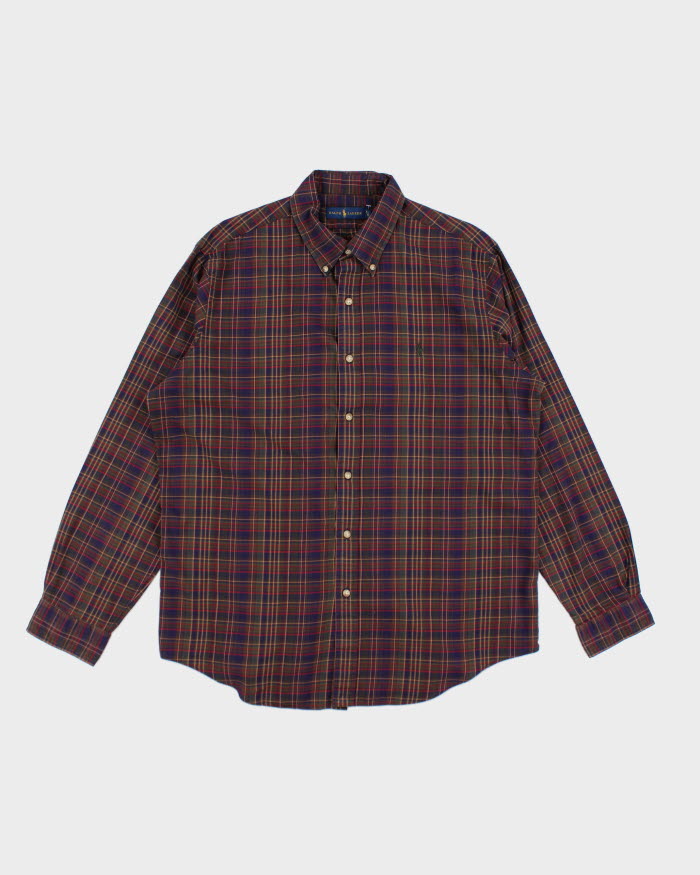 Vintage Ralph Lauren Checked Button Up Shirt - XL