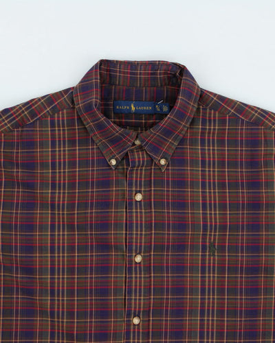 Vintage Ralph Lauren Checked Button Up Shirt - XL